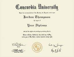 Buy Concordia University degree