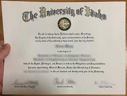 Buy University of Idaho diploma