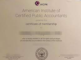 Buy Registered AICPA Certificate