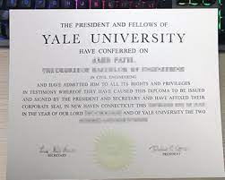 Buy Real Yale University Degree