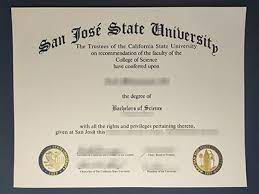 Buy Real registered SJSU Degree