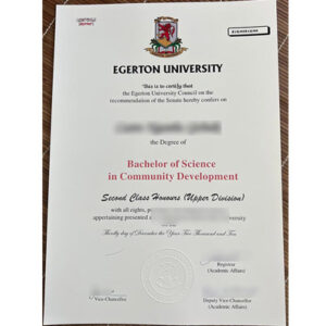 Buy Real Egerton Degree