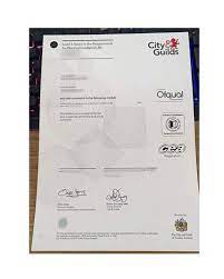 Buy City Guilds certificate