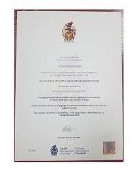 Buy real Cardiff certificate